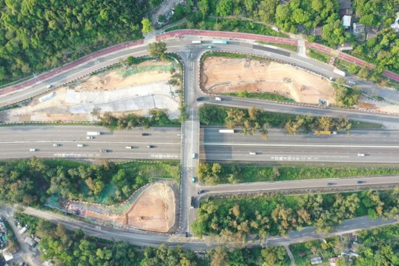 2022-04 Construction of Pak Shek Au Interchange
